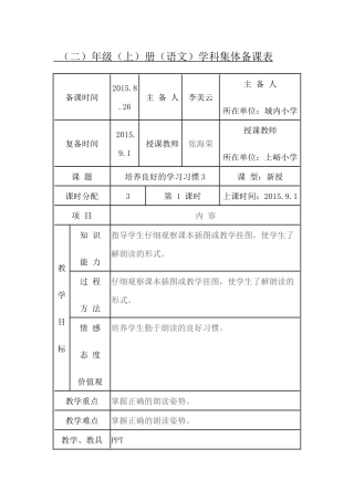 培养良好的学习习惯3