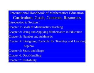 《数学教育国际手册》
