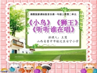 听听谁在唱小鸟狮王(新)