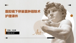 腹腔镜下卵巢囊肿剔除术护理课件