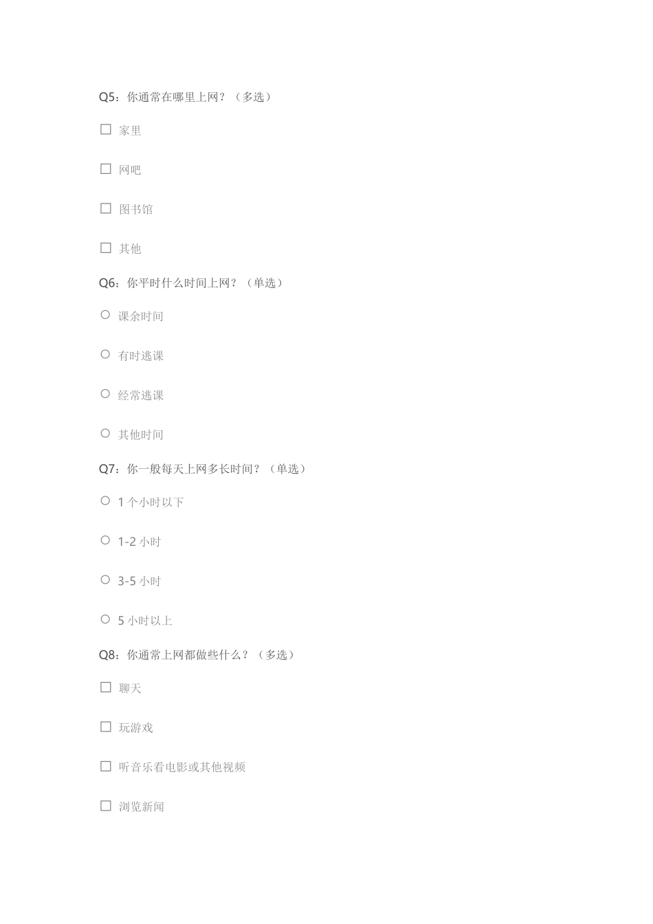中学生上网情况问卷调查 (6)_第2页