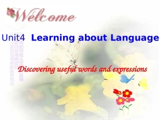 高中英语 Unit 4 Learning about language课件 新人教版必修5 课件