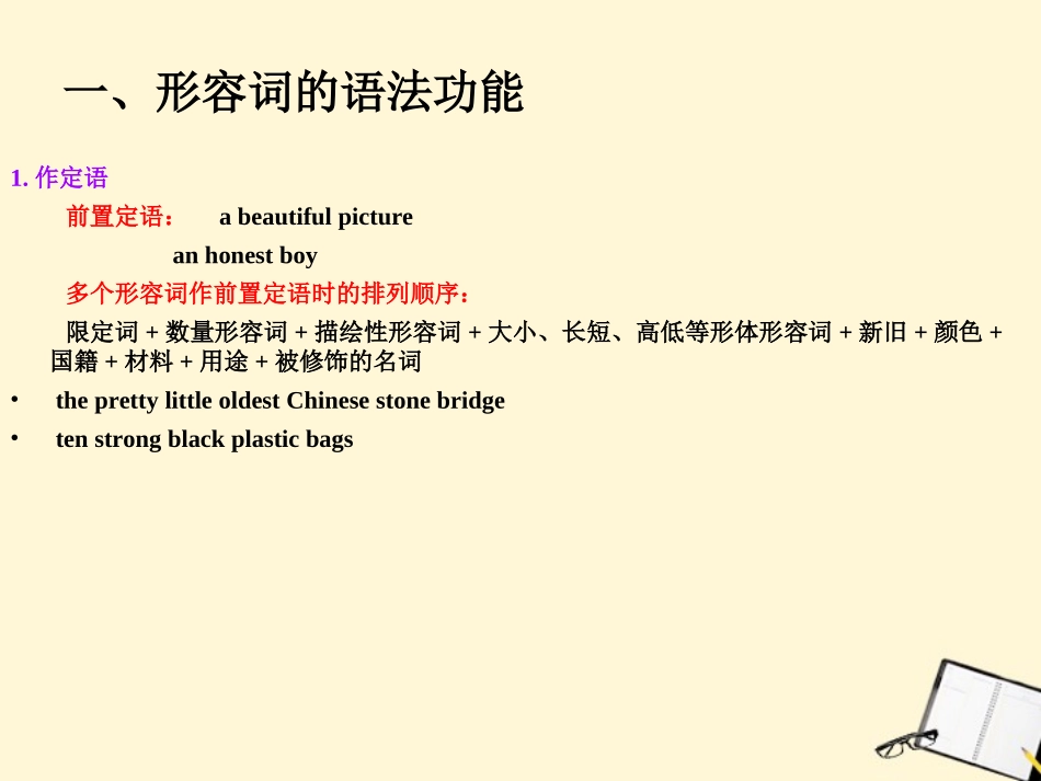 河南省新密一高高考英语 语法专项讲练——形容词副词和代词精品课件_第3页