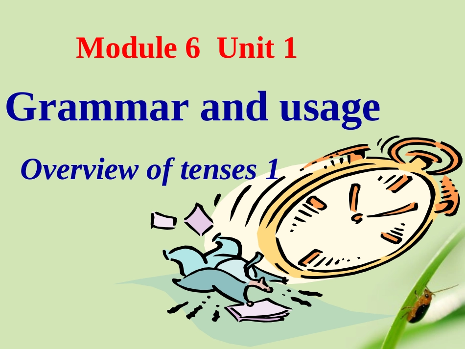 高中英语 M6 U1 grammar课件 牛津版选修6 课件_第1页