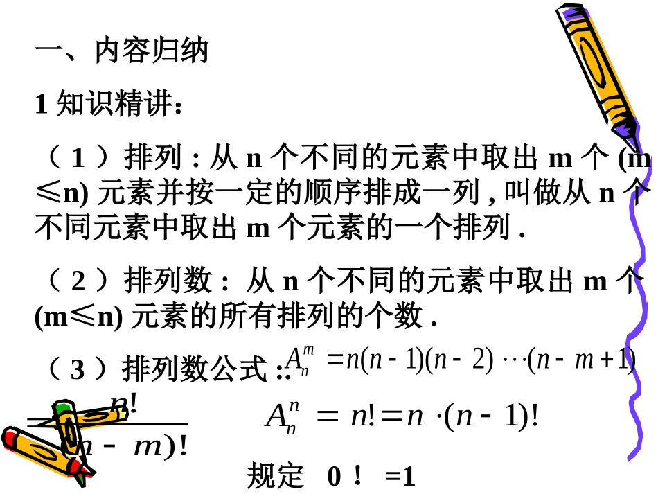 高三数学高考复习强化双基系列课件86(排列组合－排列)课件人教版 课件_第3页