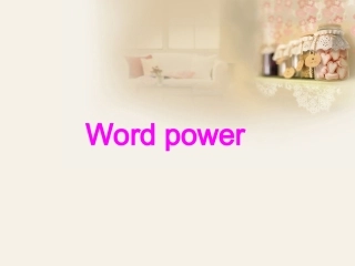 高中英语 Unit1 Getting along with others Word power 1精品课件 牛津译林版必修5 课件