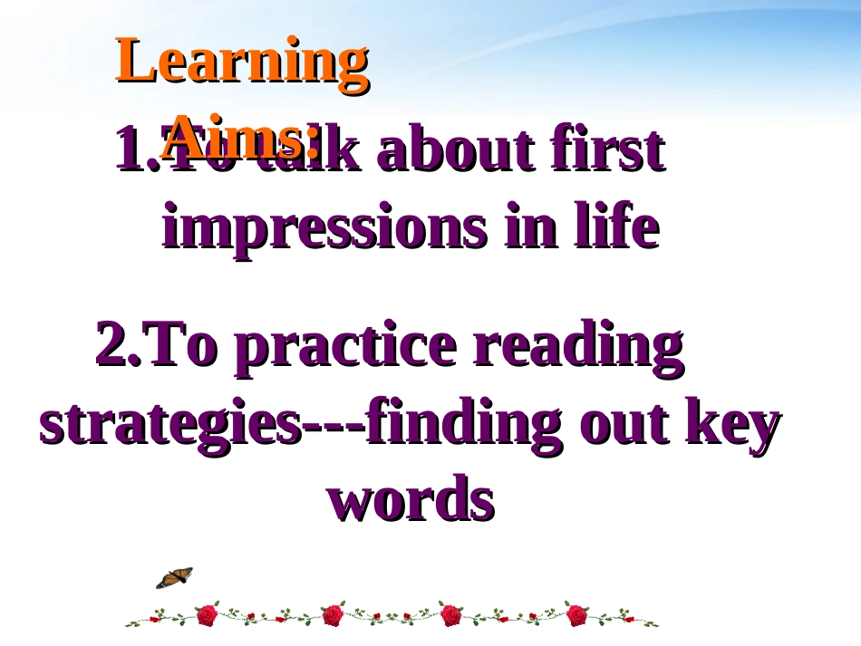 高中英语 Unit13 lesson4 First impressions课件2 北师大版必修5 课件_第2页