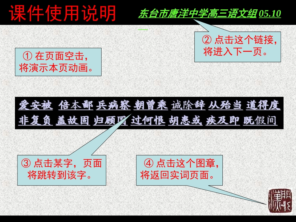 高考语文二轮复习文言文专题 1词精品课件_第2页