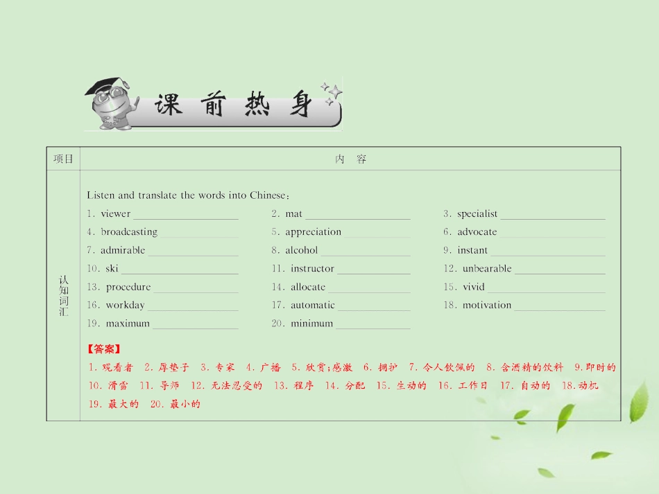 高考英语一轮复习 Unit2 What is happiess to you 牛津译林版选修6 试题_第2页