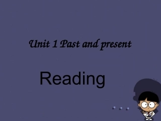 江苏省盐城市郭猛实验学校八年级英语下册 Unit 1 Past and Present Reading 1课件 (新版)牛津版 课件