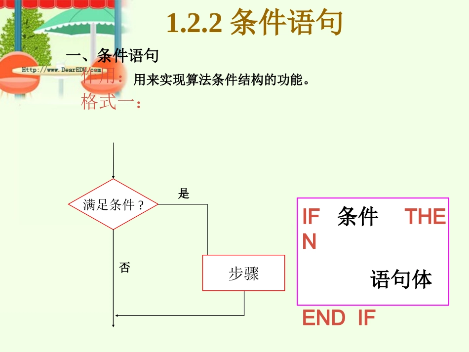 高二数学条件语句课件_第2页