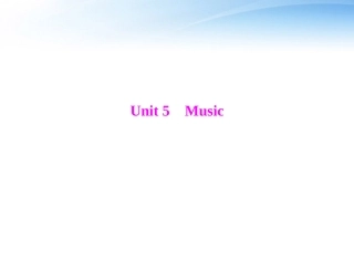 高考英语第一轮 基础知识梳理复习Unit5 Music课件 新人教版必修2 课件