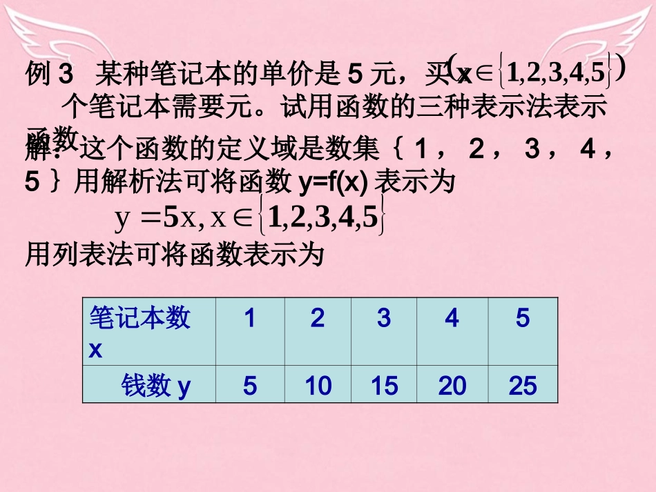 高一数学 122函数的表示法课件_第3页