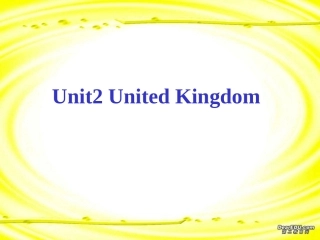 高中英语必修5 Unit2 United Kingdom workbook课件