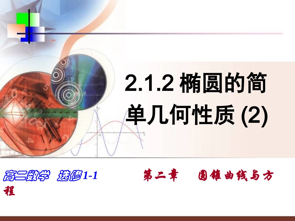 椭圆的简单几何性质二_第1页