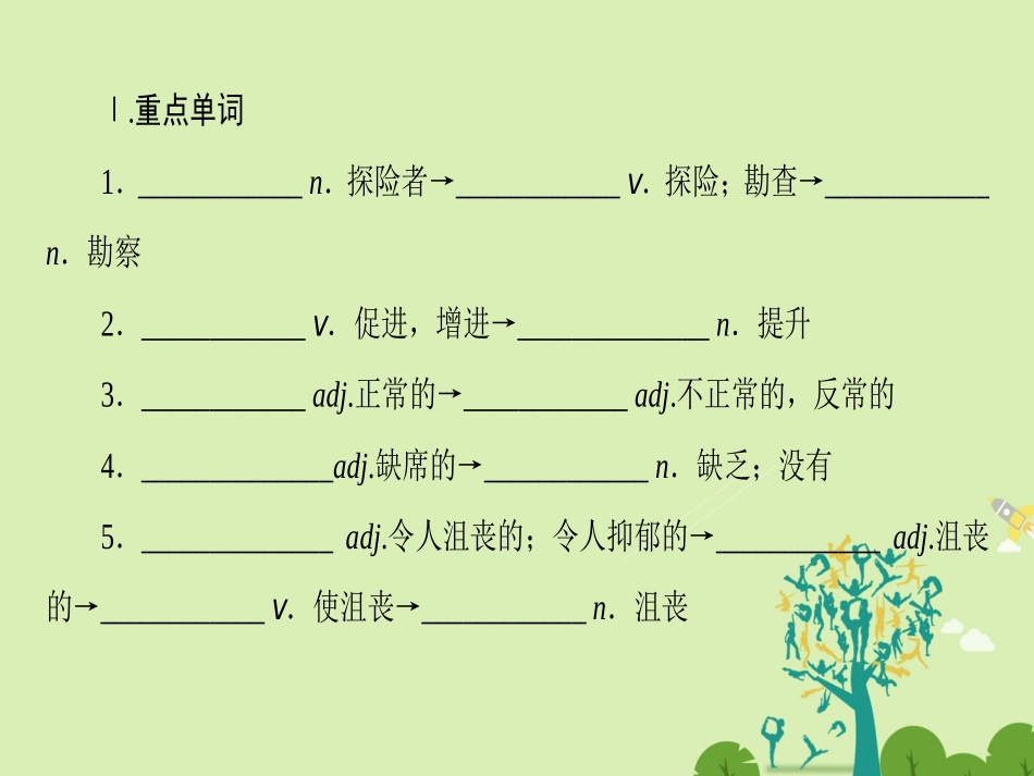 英语 Module 1 Deep Sout模块尾核心要点回扣课件 外研版选修8 课件_第2页