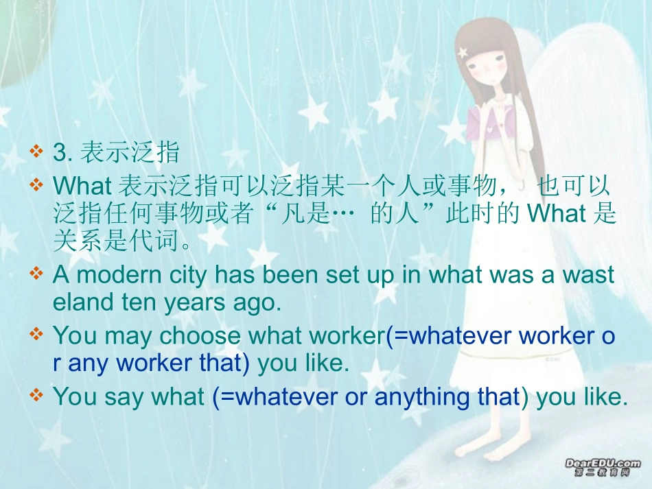 高考英语复习 what用法 试题_第3页