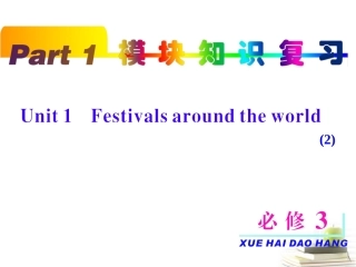 高考英语第一轮单元知识点复习课件50 课件