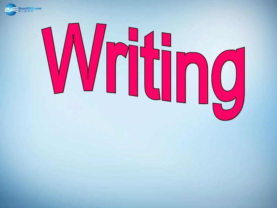 高中英语 Unit2Writing课件 新人教版必修3 课件_第2页