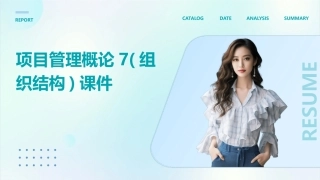 项目管理概论7(组织结构)课件