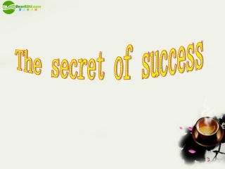 高三英语 The secret of success课件5 课件