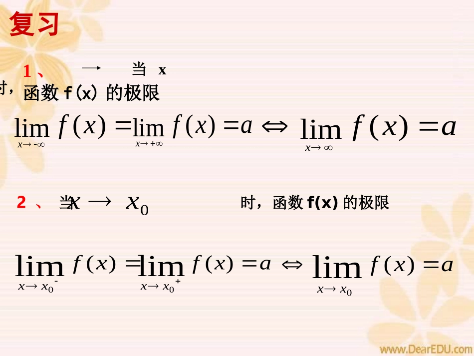 高三数学极限的四则运算1 课件_第1页