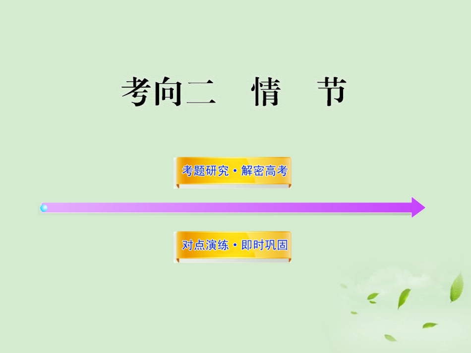 高考语文一轮复习 选考112 情节 苏教版 试题_第1页