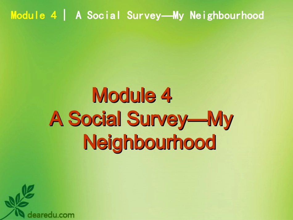 高中英语 A Social Survey课件 外研版必修1 课件_第2页