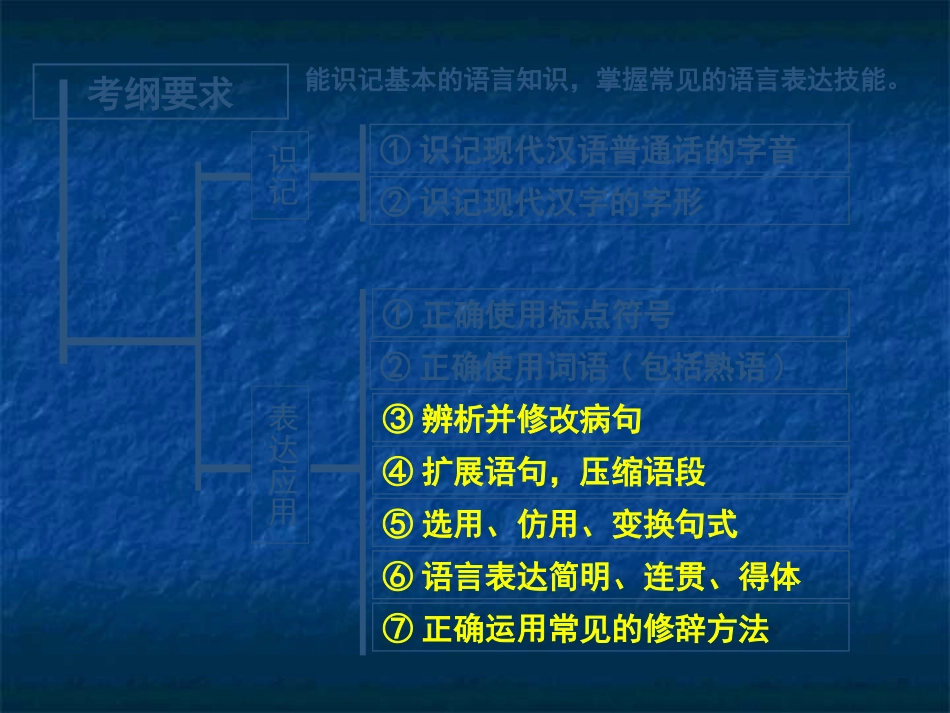 高三语文高考一轮复习课件：语言知识与语言表达(二) 课件_第2页