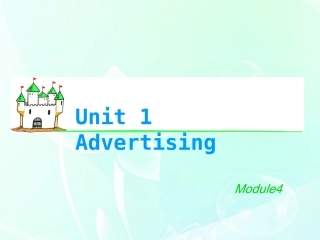 湖南省高考英语总复习 M4 Unit 1 Advertising课件 牛津版译林版 课件