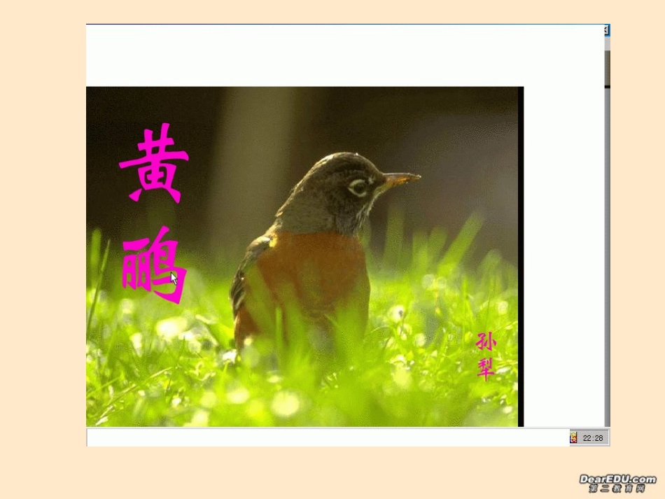 高一语文黄鹂教学课件 语文版 必修一 课件_第2页