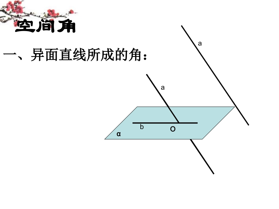 福建省建瓯市高一数学(立体几何中的角度问题)课件_第3页