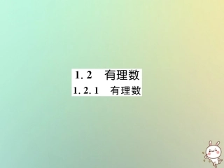 秋七年级数学上册 第一章 有理数 1.2 有理数 1.2.1 有理数习题课件 (新版)新人教版 课件