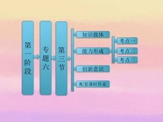 高考数学二轮复习 第一阶段 专题六 第三节 统计与统计案例课件 理 课件