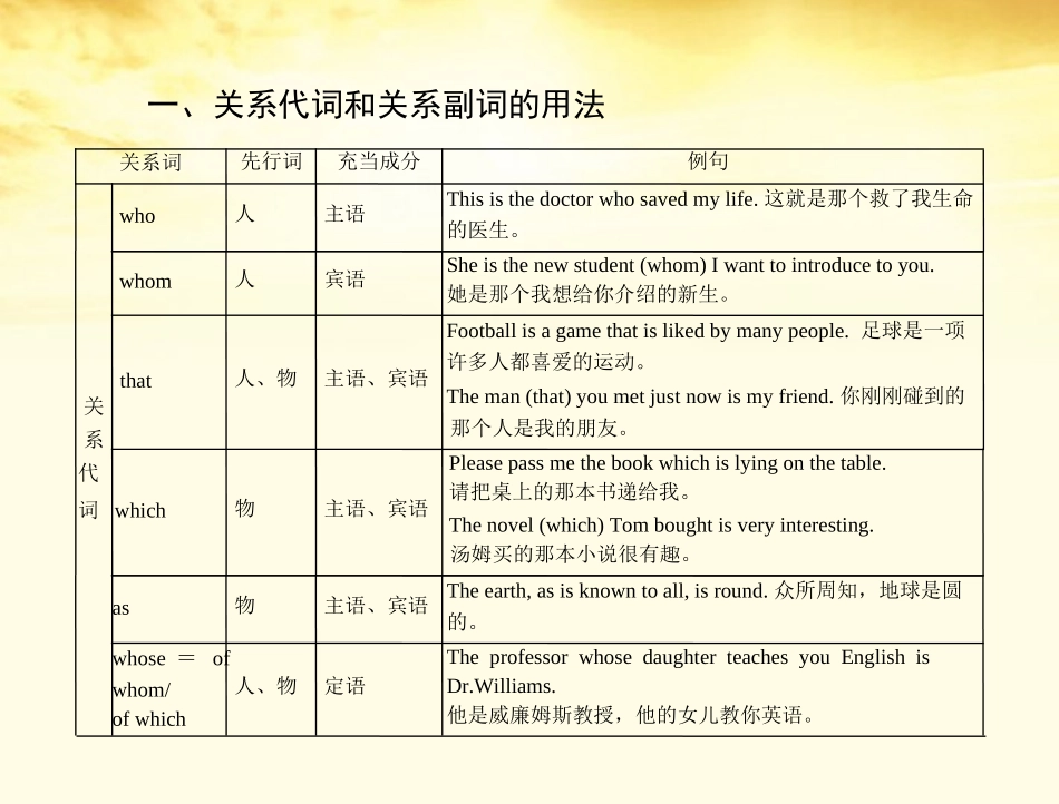 高考英语一轮复习 第十讲 定语从句课件_第3页