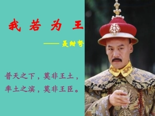 高中语文我若为王课件2 人教版 课件