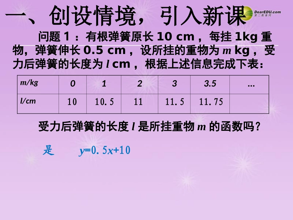 湖北省孝感市八年级数学下册 19.1.2 函数的图象(第3课时)课件 (新版)新人教版 课件_第2页