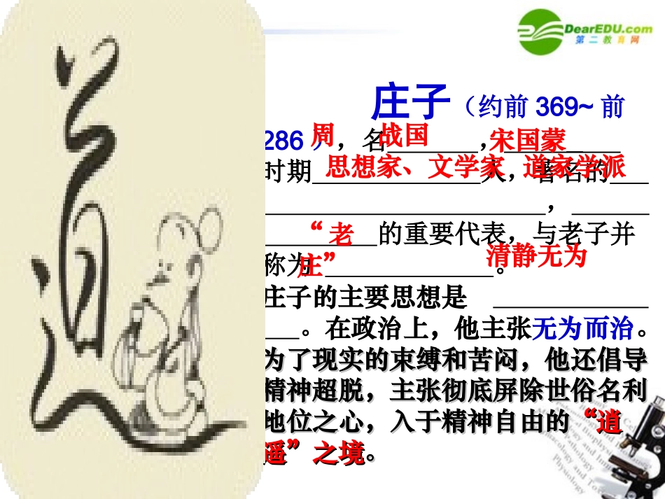 高中语文(逍遥游)精品课件 新人教版必修5 课件_第3页
