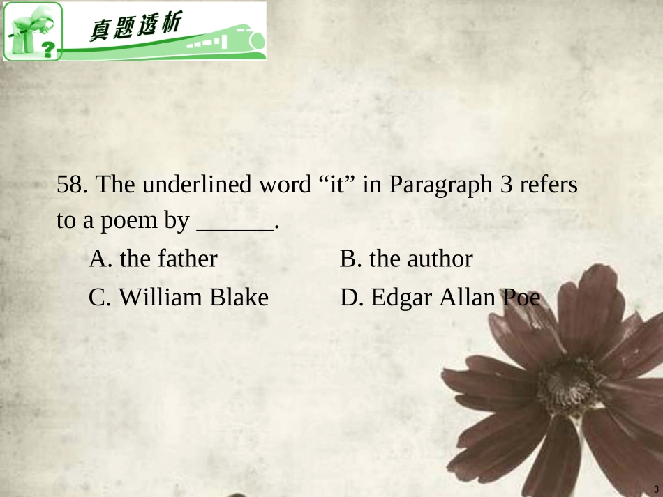 高考英语二轮总复习 第21讲 词义猜测题课件 新课标(湖南专用) 课件_第3页