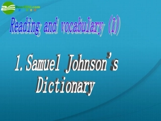 高中英语 reading and vocabulary 1 外研版选修9 课件