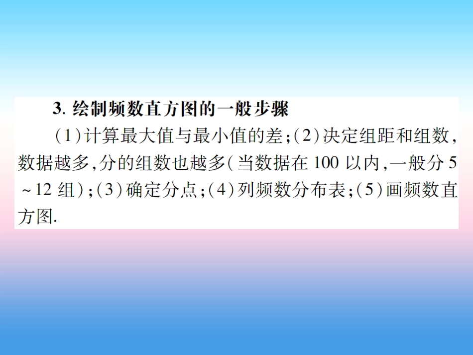 秋七年级数学上册 第六章 数据的收集与整理 3 数据的表示 第2课时 频数直方图作业课件 (新版)北师大版 课件_第3页
