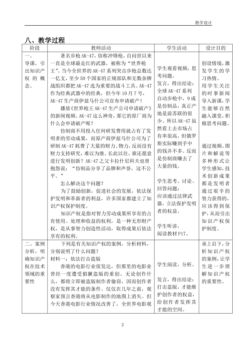 《技术发明与技术革新2》教学设计_第2页