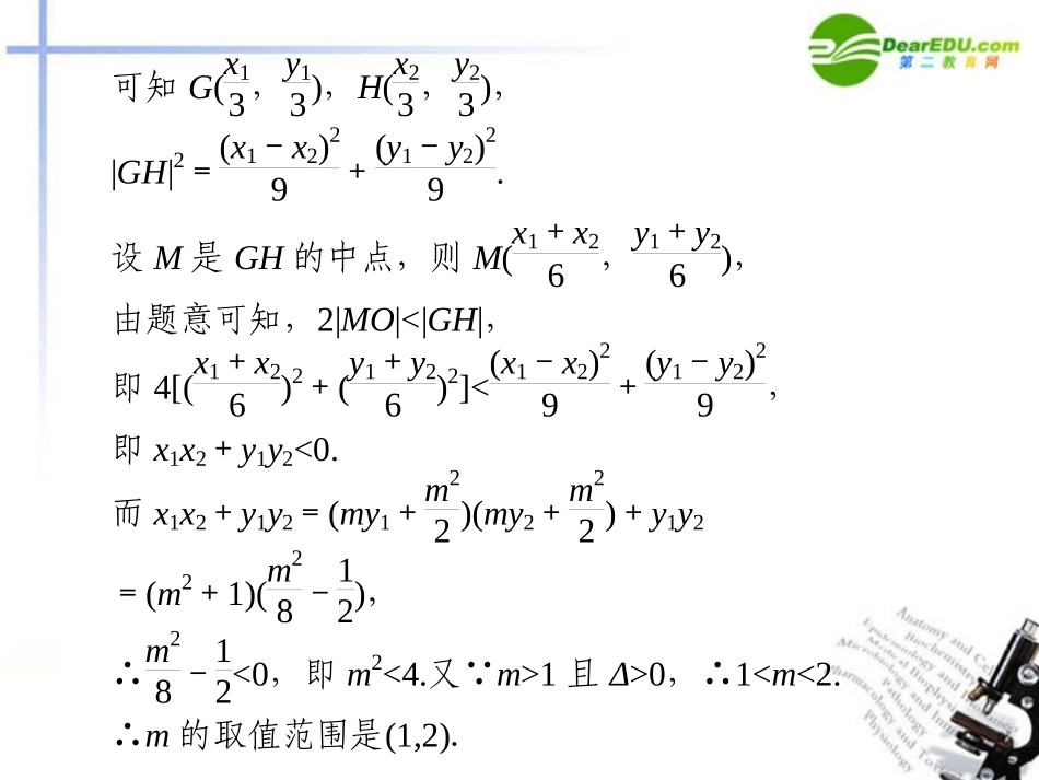 江苏专用高考数学二轮复习 专题五第3讲直线与圆锥曲线课件 理 苏教版 课件_第3页