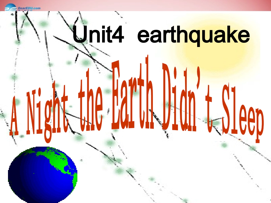 高中英语 Unit4 Earthquake-reading1课件 新人教版必修1 课件_第3页