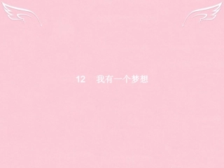 高中语文第四单元演讲辞12我有一个梦想课件新人教版必修2 课件