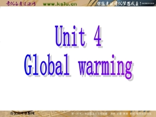 高考英语第一轮课本复习课件 Unit4 Global warming 人教新课标选修六 课件