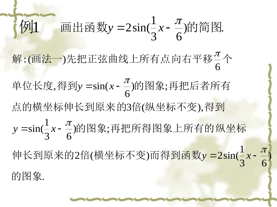 高一数学必修4 函数y=Asinwxφ的图象(2) 课件_第2页