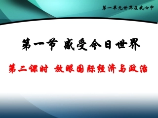 放眼国际经济与政治