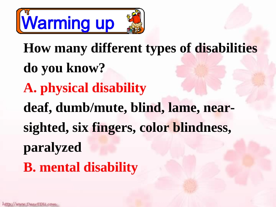 高二英语Unit17 warming up & speaking.新课标 人教版 课件_第2页