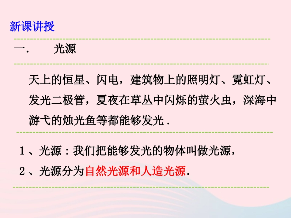 第1节 光的传播课件1 八年级物理上册 5.1光的传播复习课件+素材 (新版)北师大版 八年级物理上册 5.1光的传播复习课件+素材 (新版)北师大版-2_第3页